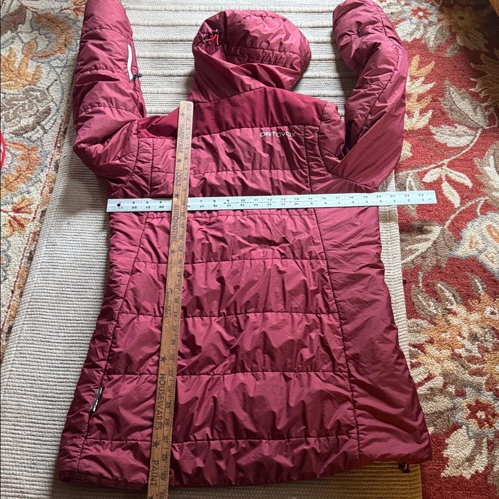 Ortovox Swisswool Verbier parka wool ski jacket berry red women’s large amazing - Picture 4 of 16